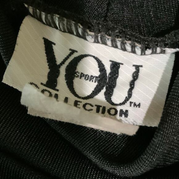 YOU Sport Collection Vintage Shirt Womens L Fitted Mock Long Sleeve Minimalist - Picture 6 of 7